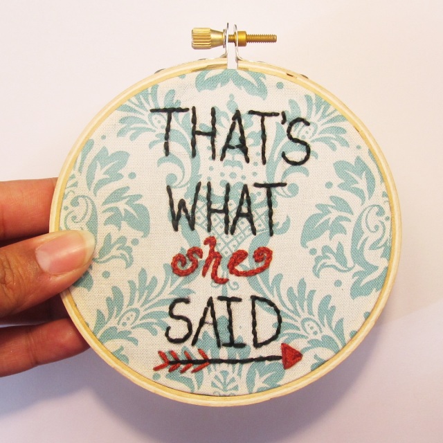 That's How You Get Ants - 3 Inch Embroidery Hoop